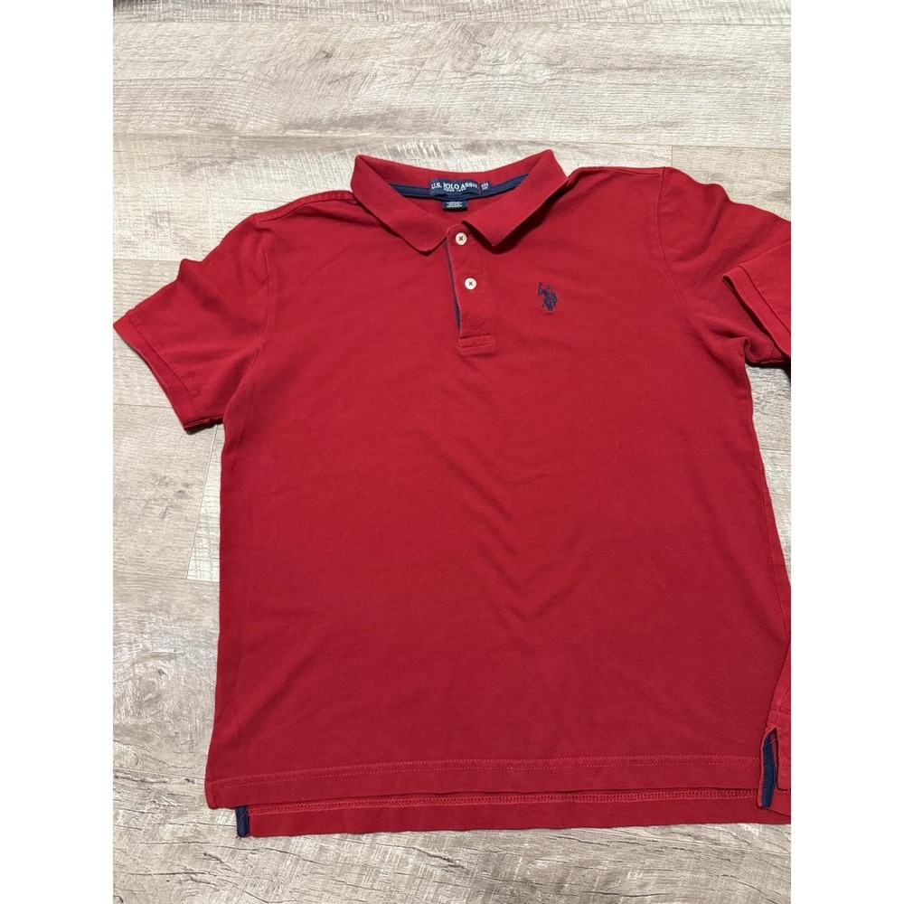 U.S. Polo Assn. Red short-sleeve polo shirts Set - Picture 2 of 8